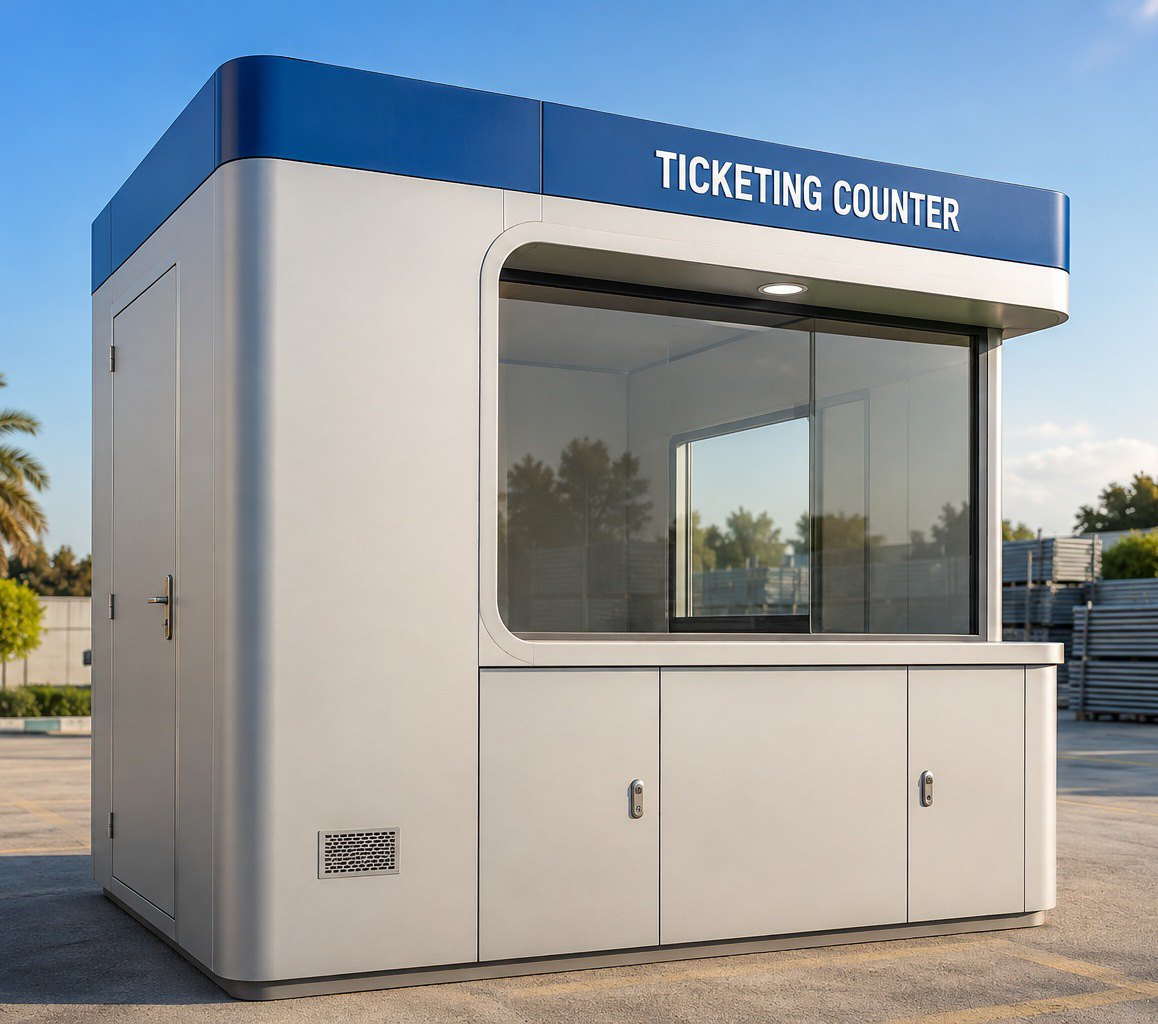 Ticketing counter booth
