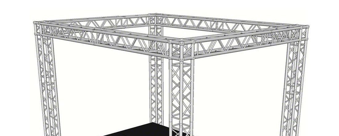 Aluminium truss structure